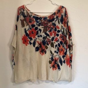 Anthropology butterfly sweater shirt